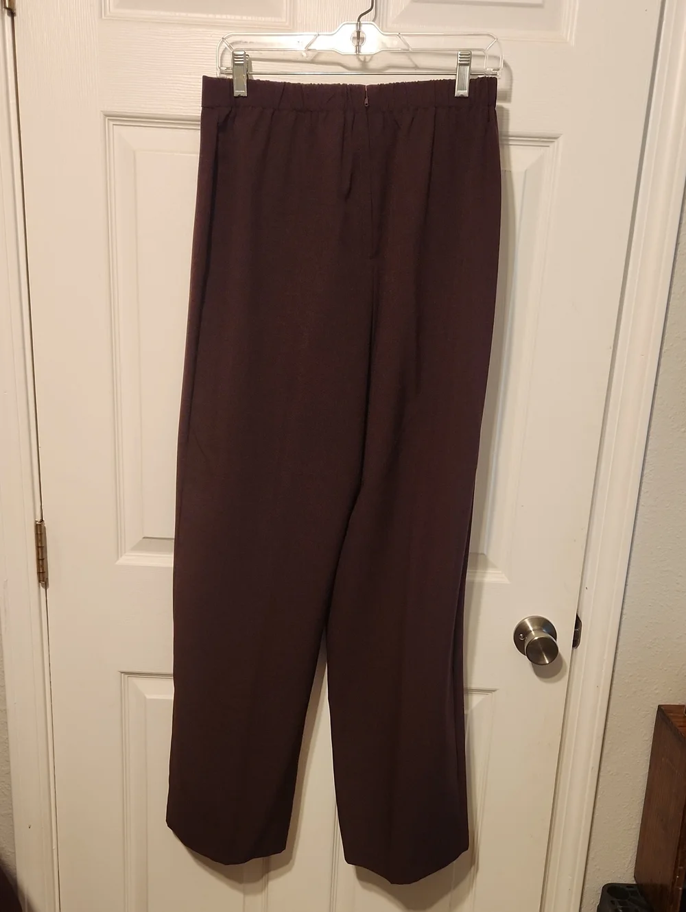 Studio I Women's Embroidered Two-Piece Suit in Deep Plum/Brown